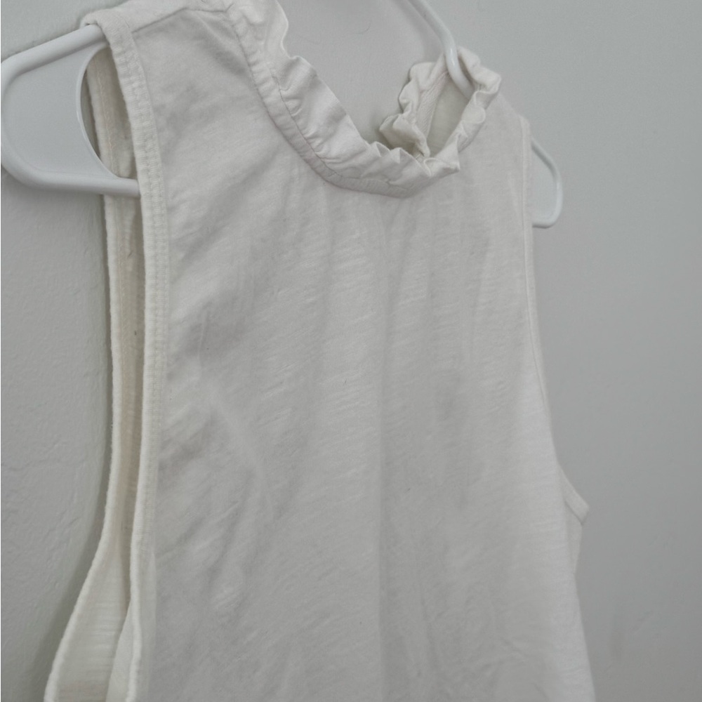 Chic Ivory Ruffle Tank Top - Picture 3 of 5